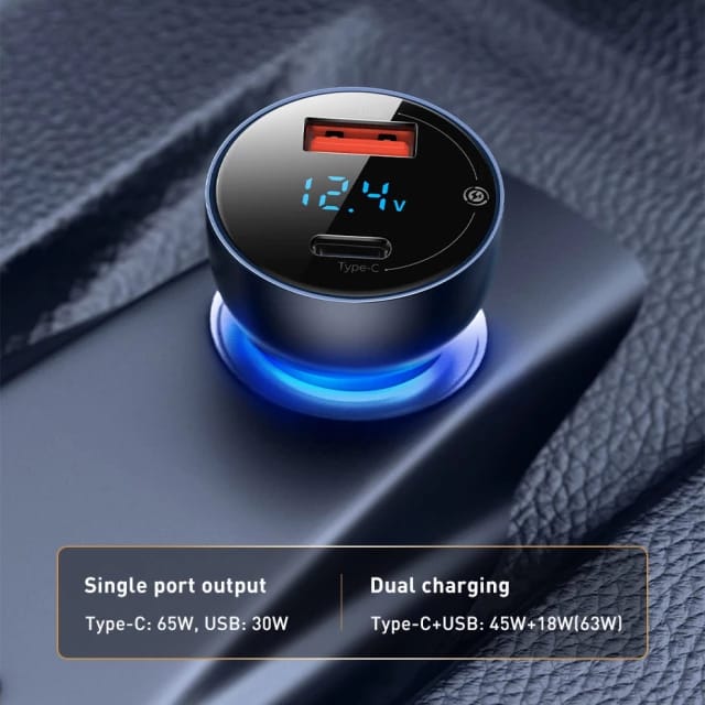 Baseus-Fast-Car-Charger-With-Digital-Display-65W-in-pakistan