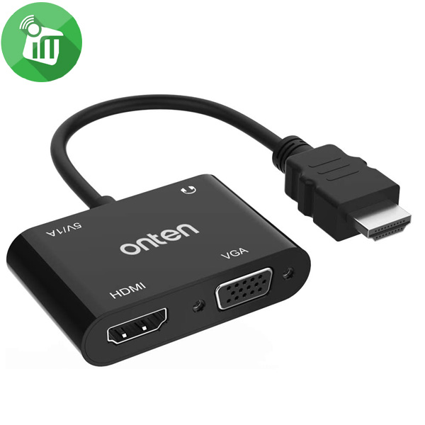 Onten-5165HV-HDMI-to-HDMI-and-VGA-with-Audio-Adpater-2